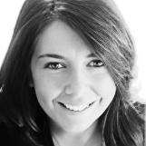 Black and white portrait head shot of Bridin