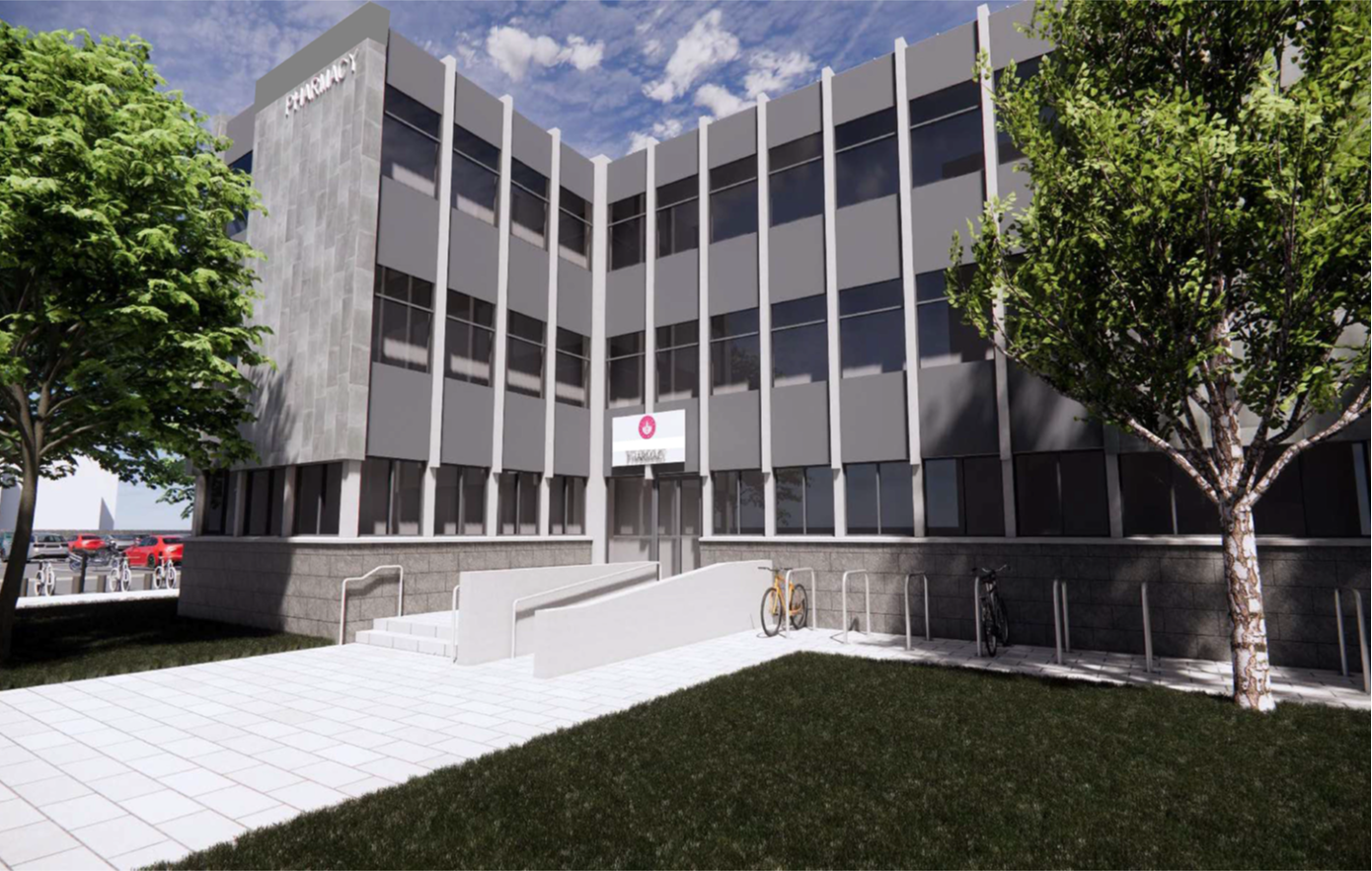 Illustration of the proposed Discipline of Pharmacy Building