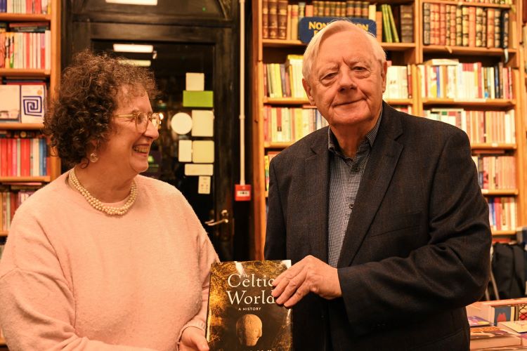 Professor John Waddell's 'The Celtic World', book launch by Dr Edel Bhreathnach at Charlie Byrne's bookshop, 19 February, 2026