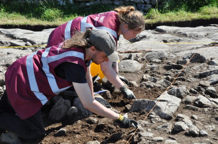 Prospecthill court tomb archaeological excavation, Oranmore, 2026