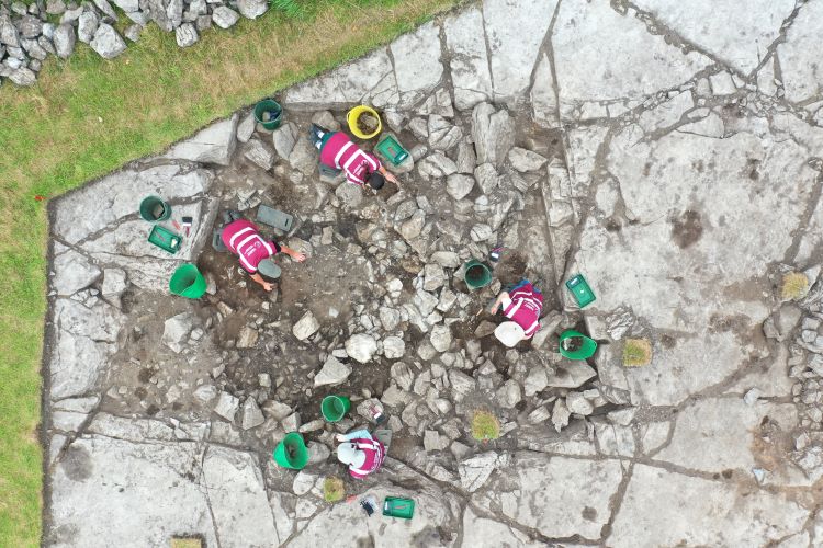 Archaeological excavations of Prospecthill portal dolmen, Oranmore, 2026