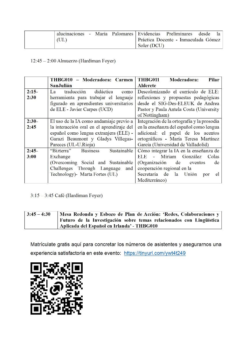 ELE in Éirinn Program - 2