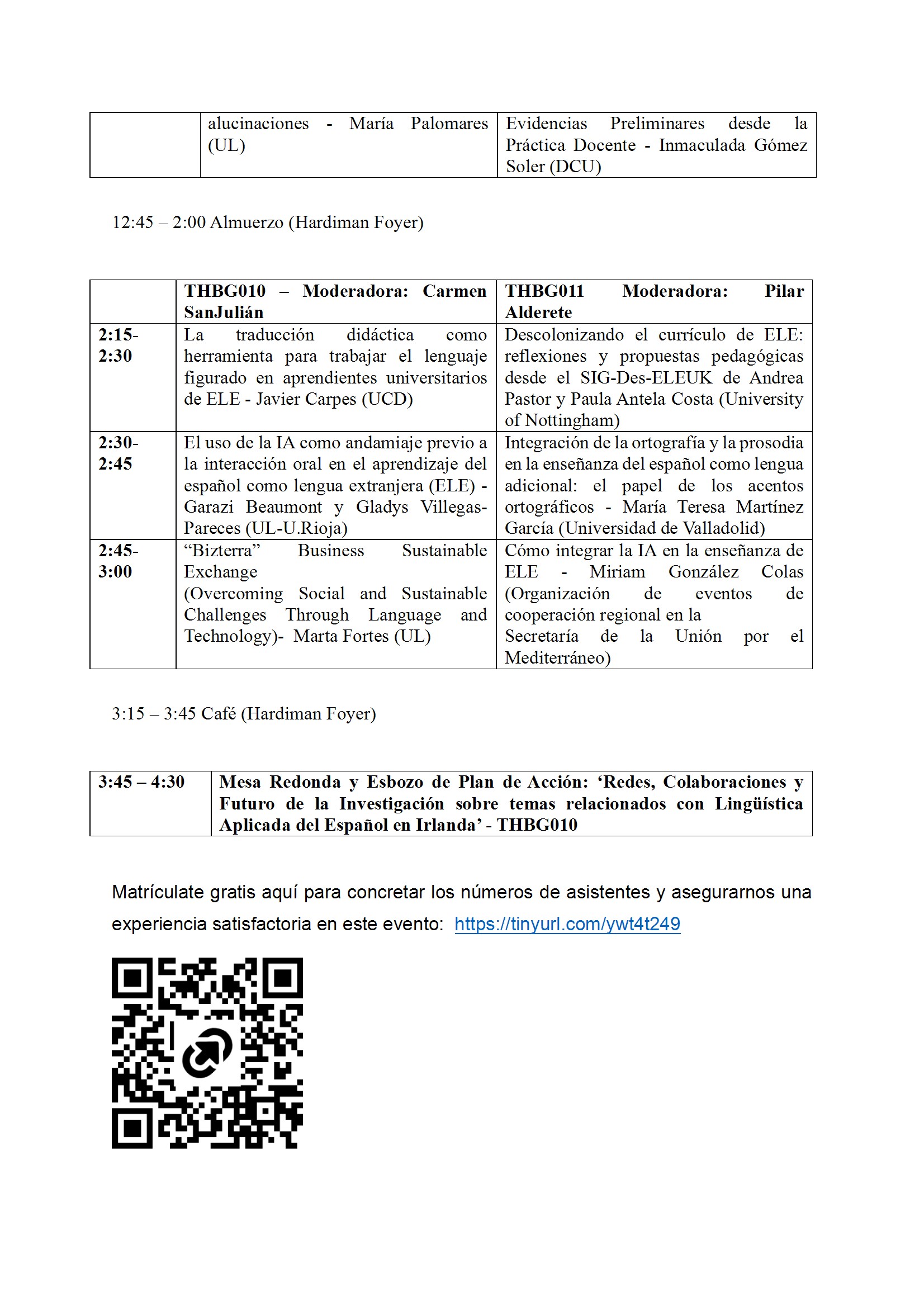 ELE in Éirinn Program - 2