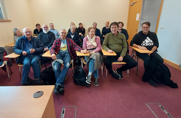 Figure 1 &ndash; Dr Mike Hynes with the Further Education Students from Germany and German-Speaking Region