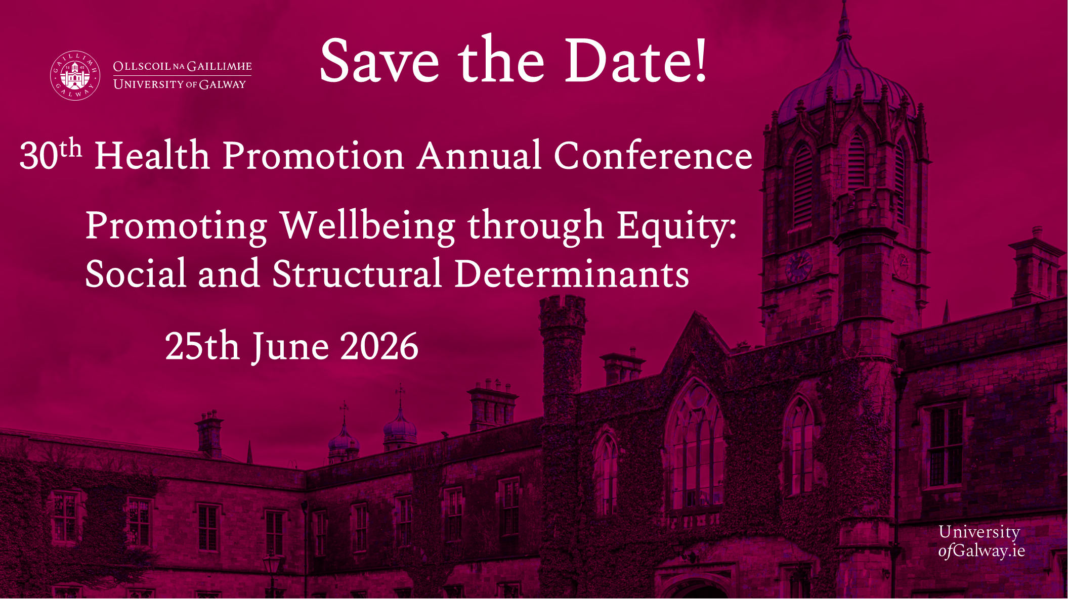 Save the Date 2026 Banner