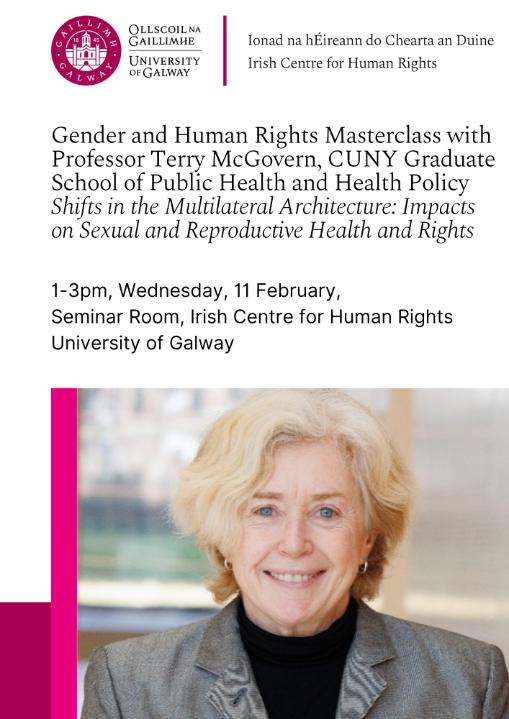 Gender and Human Rights Masterclass with Professor Terry McGovern