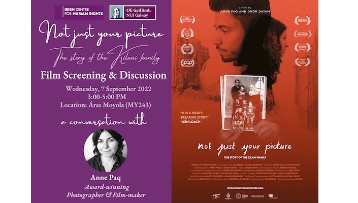 Film poster: 'Not just your picture: The story of the Kilani family'