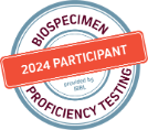 Biobank proficiency testing logo 2024