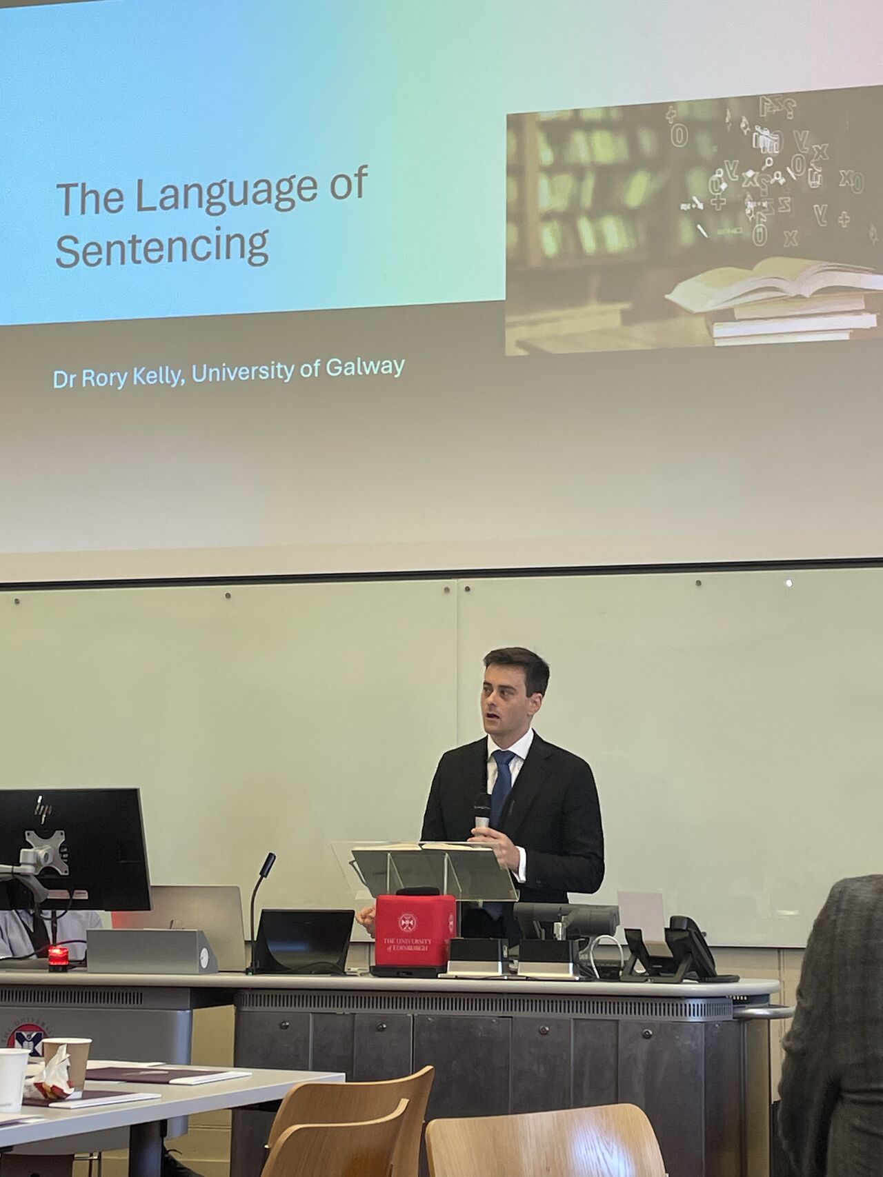 Dr Rory Kelly speaks at the Scottish Sentencing Council Research Symposium
