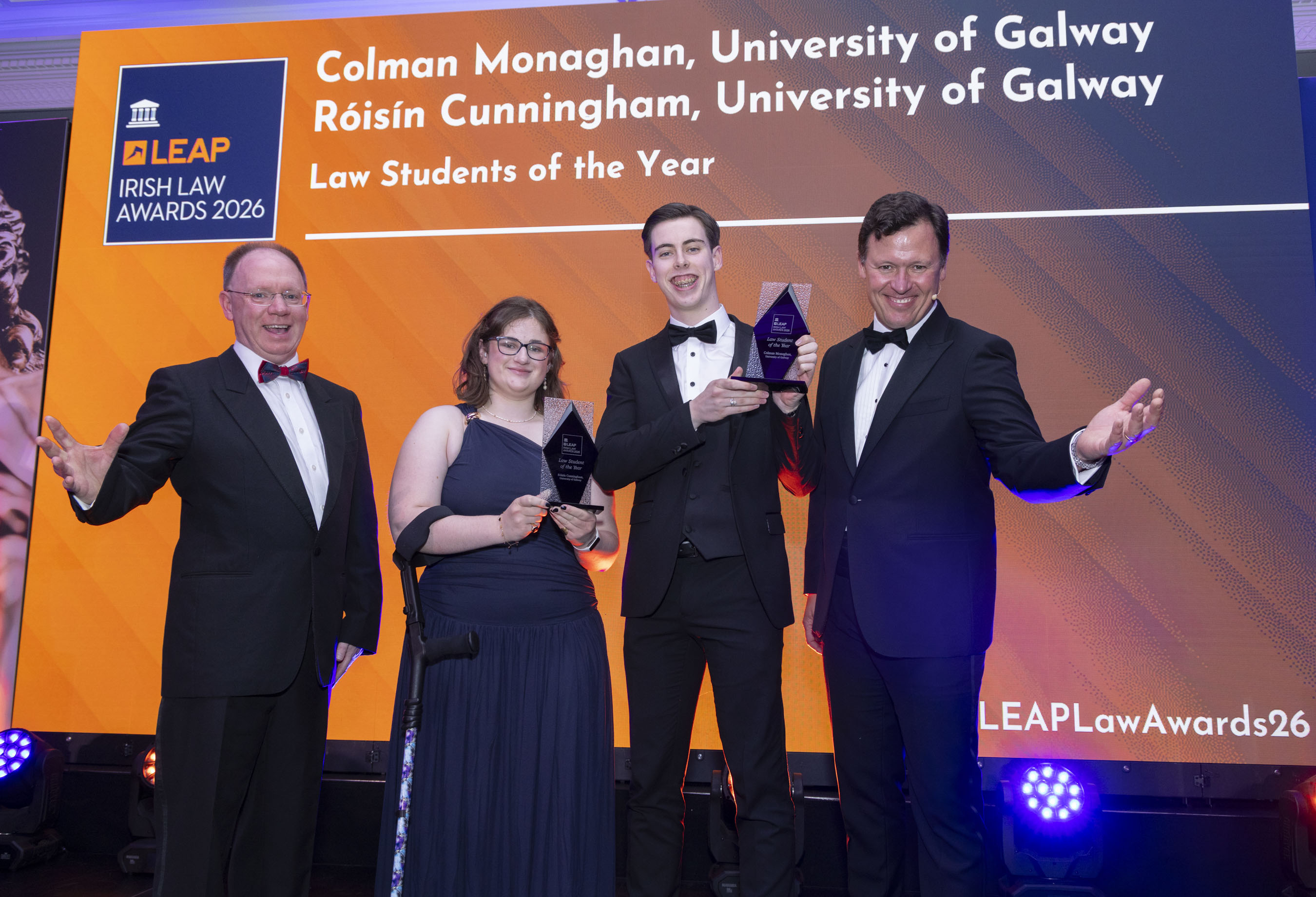 Students receiving award