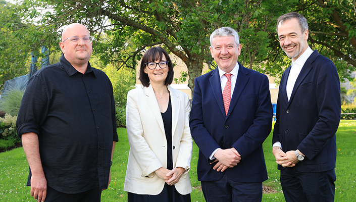 Pictured at the annual Health Promotion Conference at University of Galway are l-r: Dr Andr&aacute;s K&ouml;ltő,