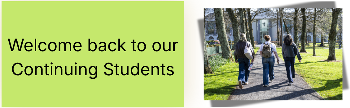 continuing student webpage banner