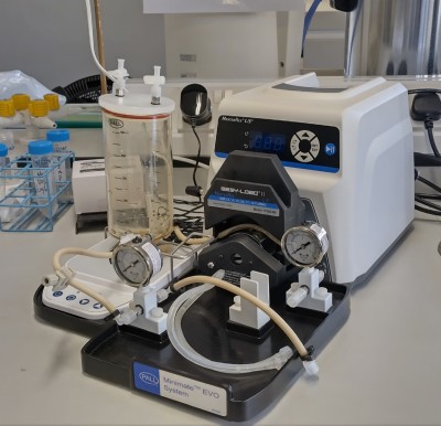 Tangential Flow system on bench
