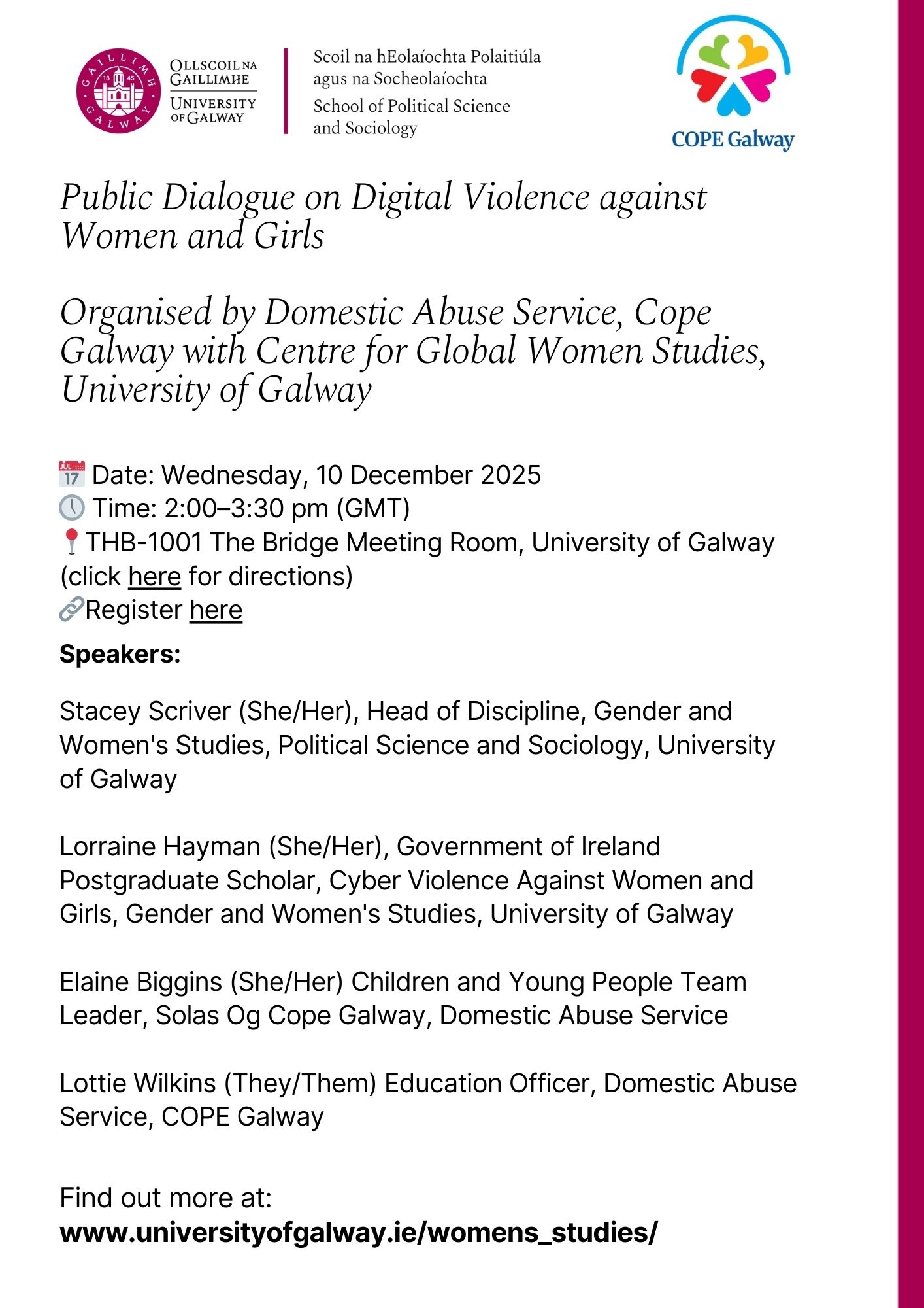 Public Dialogue on Digital Violence against Women and Girls
