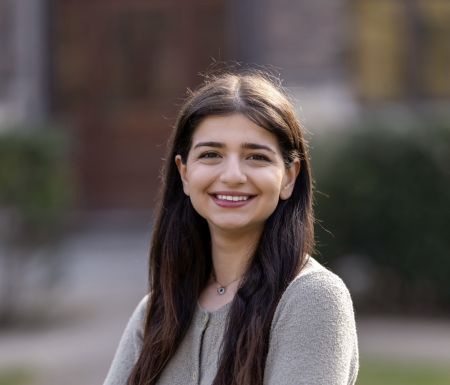 Brenda Luies posed with knit jumper