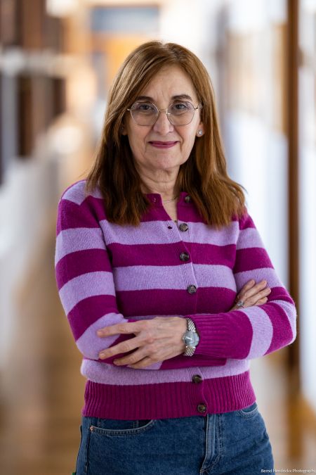 Marinela Garcia posing with folded arms