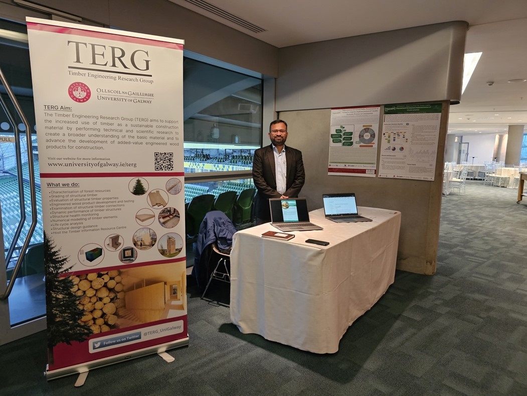 Researcher at event