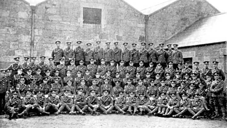 the 17th Lancers outside what is now the O'Donoghue Centre.