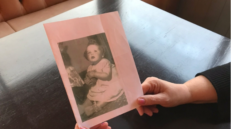 Tuam Mother and Baby Home survivor Teresa O'Sullivan as a baby